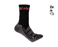 Chaussettes de travail en bambou AC/DC - Lot de 2 paires | Confort & Style