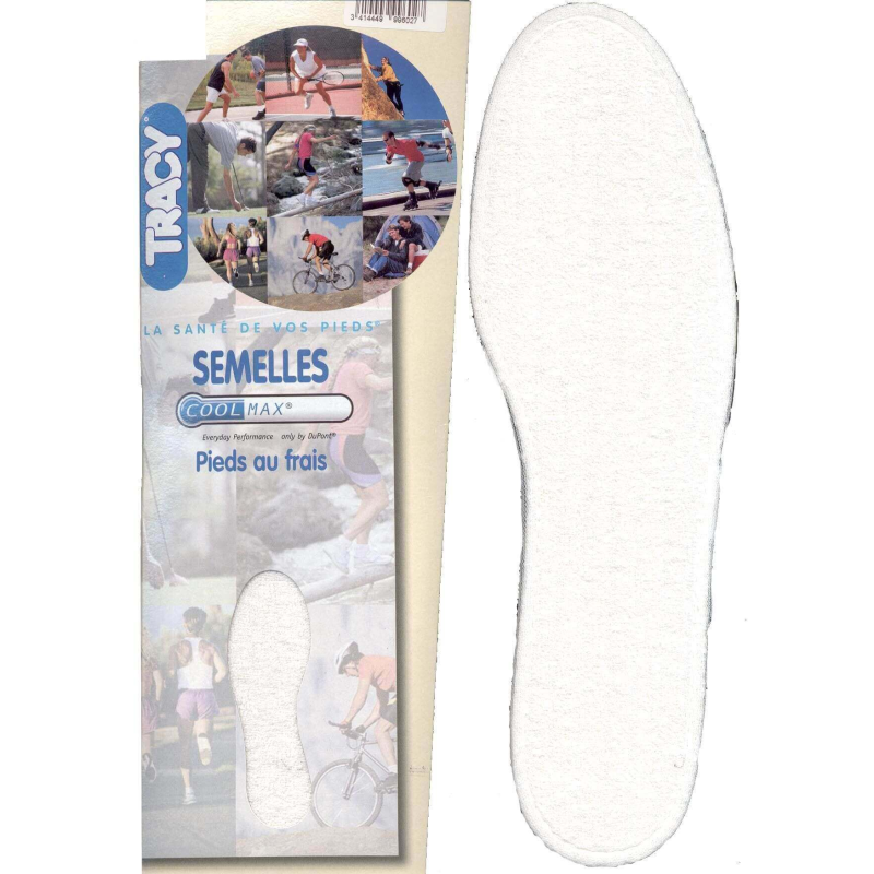 Semelles Coolmax Tracy - Confort et fraîcheur pour chaussures de sécurité