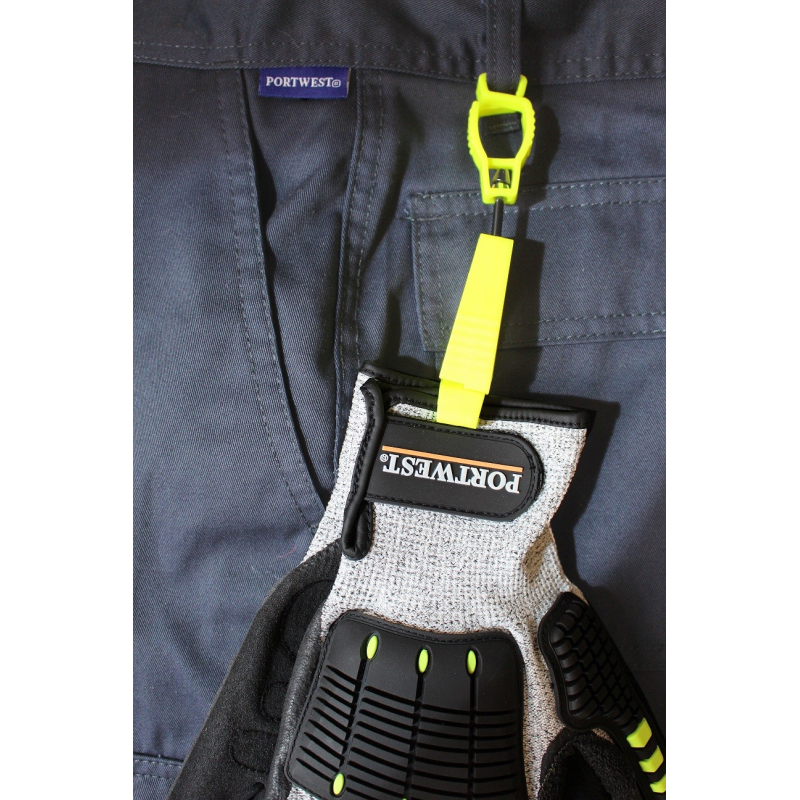 Clip accroche paire de gants sans métal Portwest - Pratique et Sécurisé