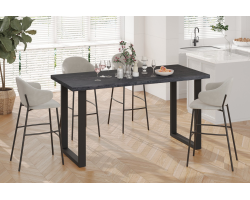 Table de comptoir 'Alexander' 180 cm - Meubles en MDF brun foncé