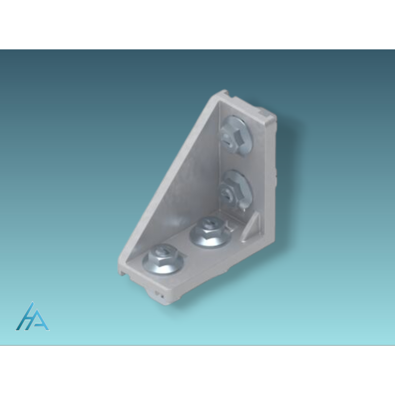 Équerre 40x80 B SILVER SET - Précision et sécurité pour vos montages