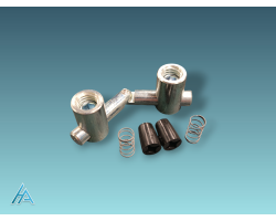 Jonction rapide d'angle articulée R10 B - Acier Galvanisé