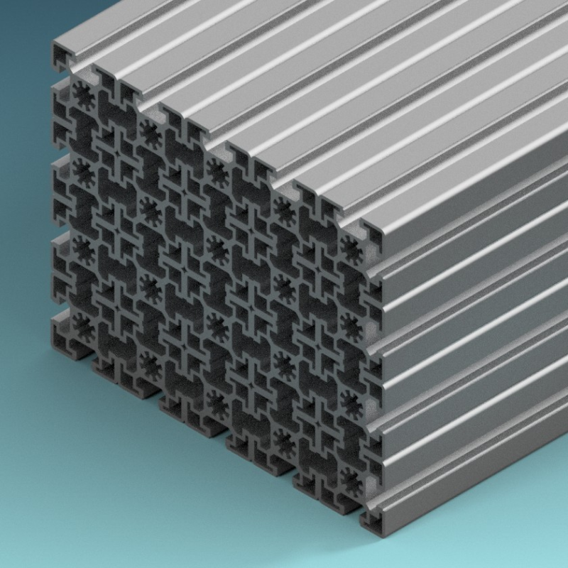 Profilé aluminium d'étayage 45x45 mm - Caisse de 20 pièces 6070 mm