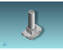 Vis à tête rectangulaire rainure 10mm type B - Fixation ESD sécurisée