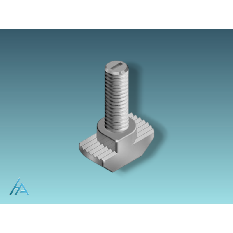 Vis à tête rectangulaire rainure 10mm type B - Fixation ESD sécurisée