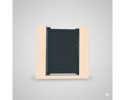 Portillon Aluminium Gris Anthracite - Élégance Durable