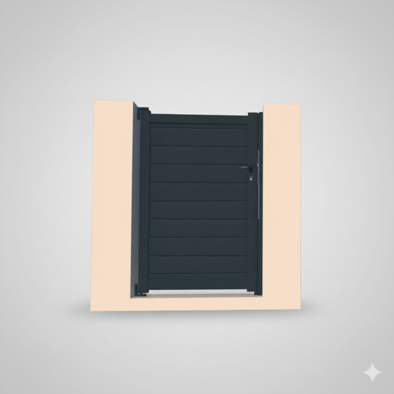 Portillon Aluminium Gris Anthracite - Élégance Durable