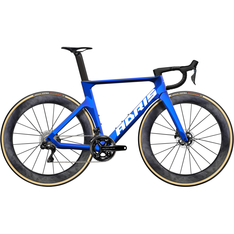 ADRISE LE VITESSE ULTEGRA DI2 12V - Vélo de route haut de gamme en bleu chrome