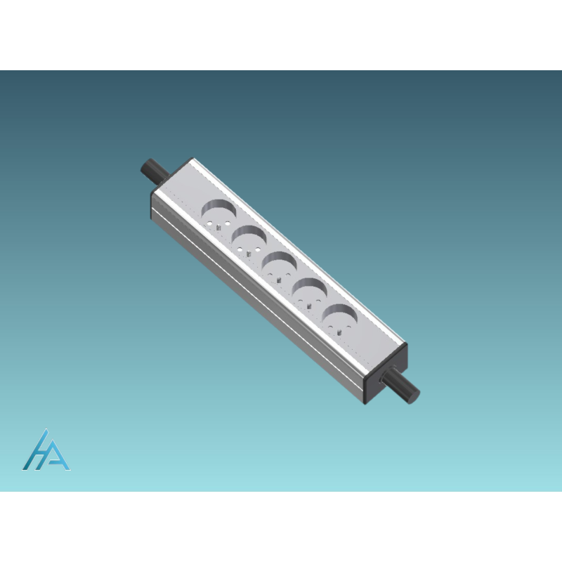 Réglette 5 prises câblée - Sécurité et design