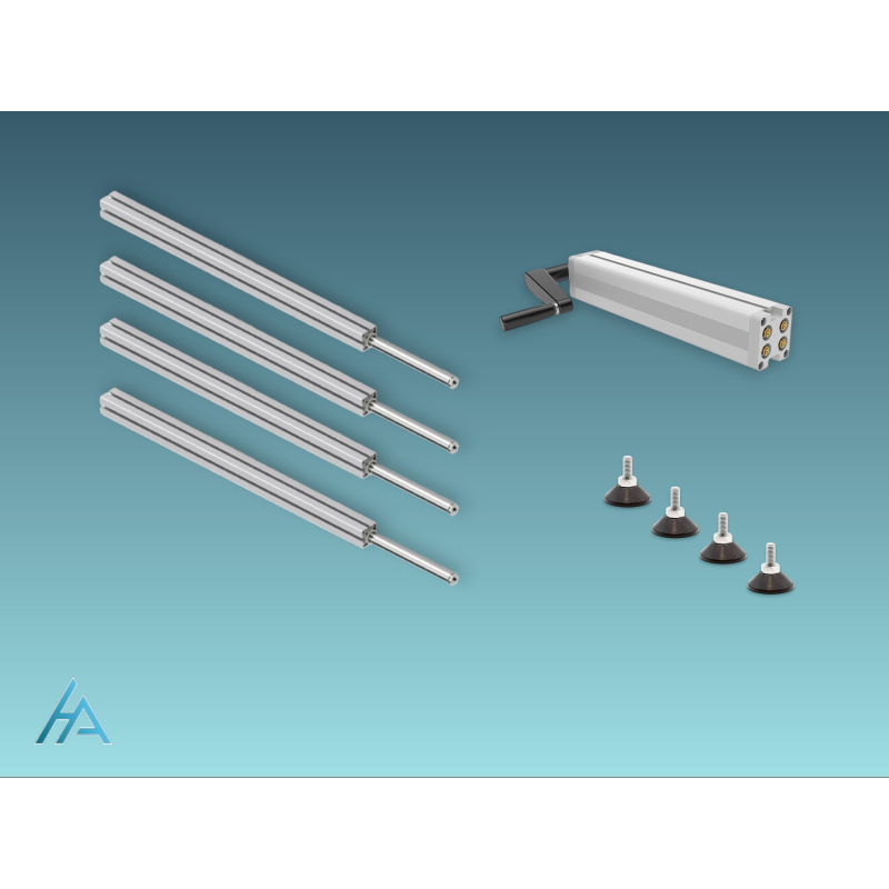 Système de réglage en hauteur Ergoswiss hydraulique TQ 350kg - 300mm