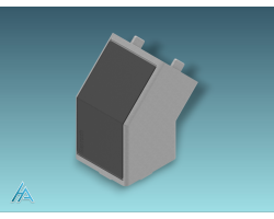 Élément de jonction 45° 40x40 B ESD - Solutions ESD fiables