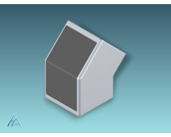 Élément de jonction 45° 30x30 B ESD | Connectivité fiable
