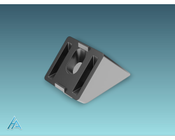 Connecteur d'angle 45° 30x30 - Assemblage Précis et Facile