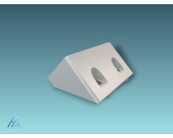 Connecteur d'angle 45° 90x45 SILVER - Assemblage facile et esthétique