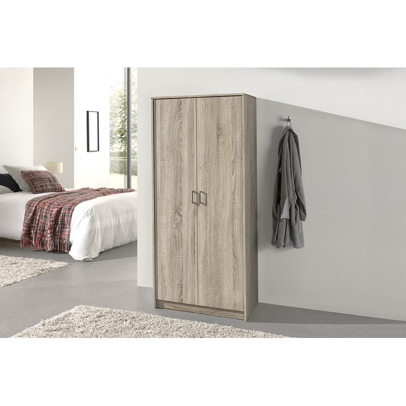 Armoire 'Ray' 2 portes Sonoma - Meuble élégant et pratique