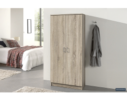 Armoire de rangement Ray 2 portes et 4 étagères Sonoma - Élégante et fonctionnelle