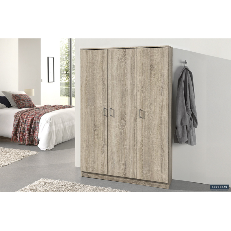 Armoire de rangement 'Ray' 3 portes et 4 étagères - Meubles modernes