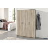 Armoire de rangement 'Ray' 3 portes et 4 étagères - Meubles modernes