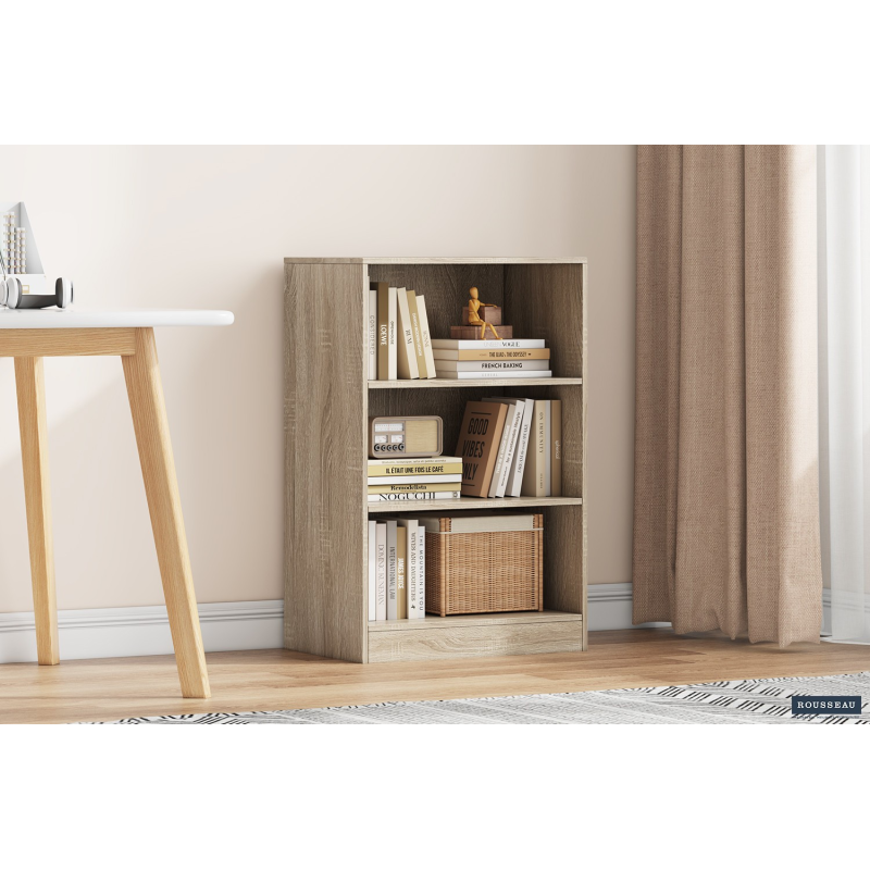 Bibliothèque 'Space' 2 étagères Sonoma - Élégance et Fonctionnalité