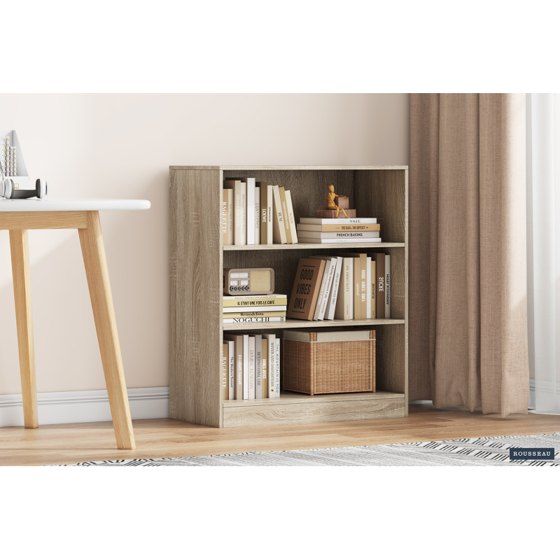 Bibliothèque 'Space' 2 étagères Sonoma - Meuble moderne et fonctionnel