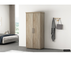 Armoire Mike 2 portes Sonoma - Élégance et fonctionnalité