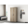 Armoire Mike 2 portes Sonoma - Élégance et fonctionnalité