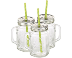 Gobelet vintage en verre avec anse - Élégance et praticité