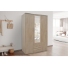 Armoire 'Marc' 3 portes avec miroir Sonoma – Meubles modernes
