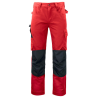Pantalon de travail poches genouillères 5532 Projob - Rouge ou Beige