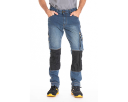 Jeans de travail stretch poches genouillères Job Pro Rica Lewis