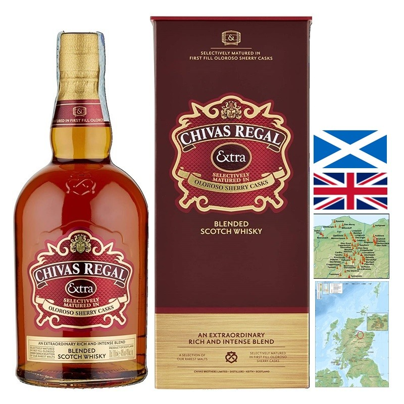 Chivas Regal Extra Blended Whisky Écosse 70 cl 40° - Une dégustation raffinée