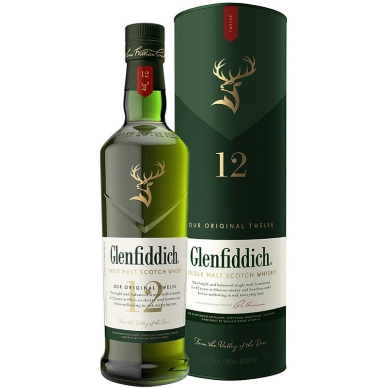 Glenfiddich 12 ans Signature Single Malt Speyside 70cl - Whisky Haut de Gamme
