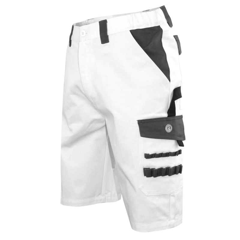 Bermuda de travail blanc peintre Pastel LMA - Confort et fonctionnalité