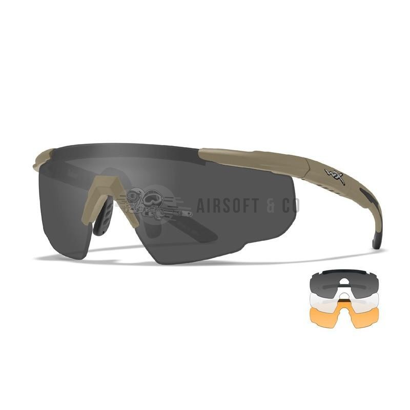 Lunettes Saber Advanced en coffret (TAN) - Équipement Sportif de Qualité