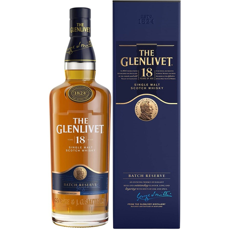 Glenlivet 18 ans - Whisky Single Malt Speyside 70 cl - 40°
