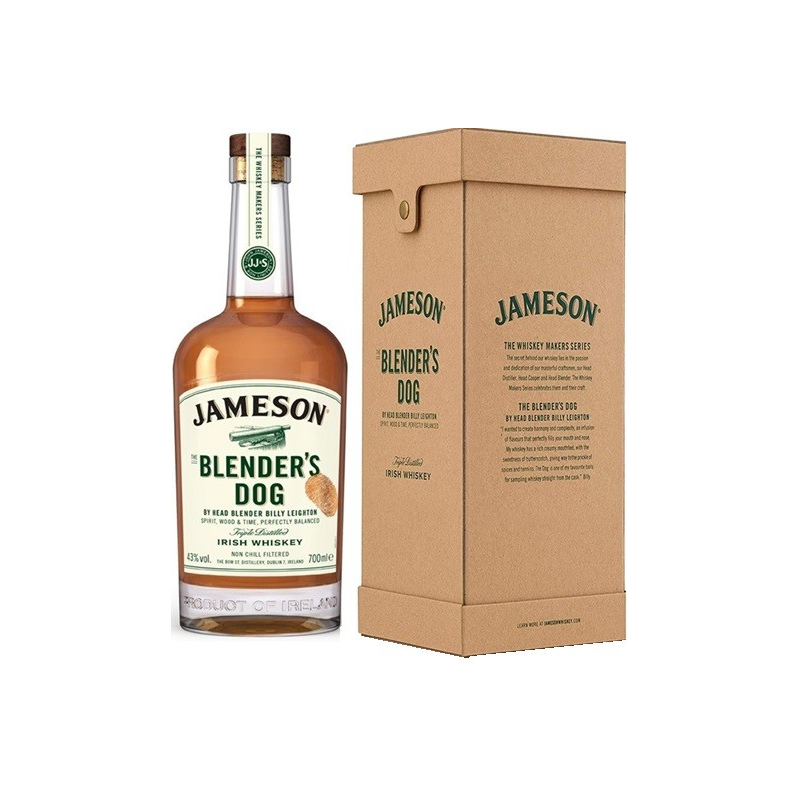 JAMESON Blender's Dog Blended Whiskey Irlande 70cl 43° - Découvrez son goût unique