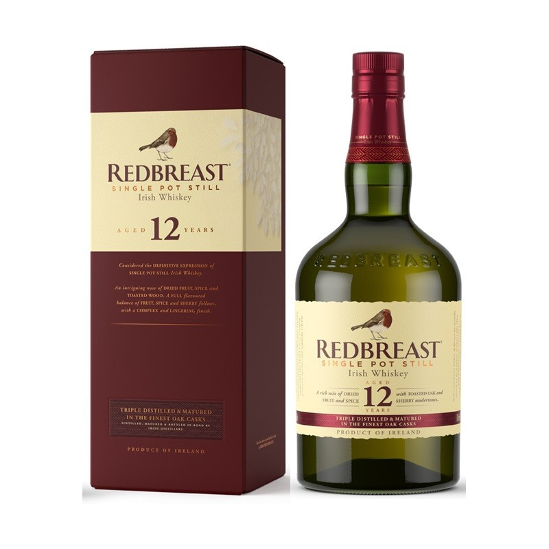 Redbreast 12 ans Single Pot Whiskey Irlandais 70 cl - 40°
