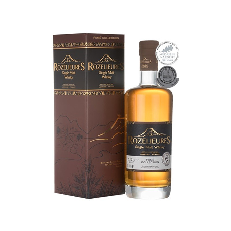 ROZELIEURES FUMÉ COLLECTION WHISKY LORRAINE 70CL 46° - Whisky Haut de Gamme