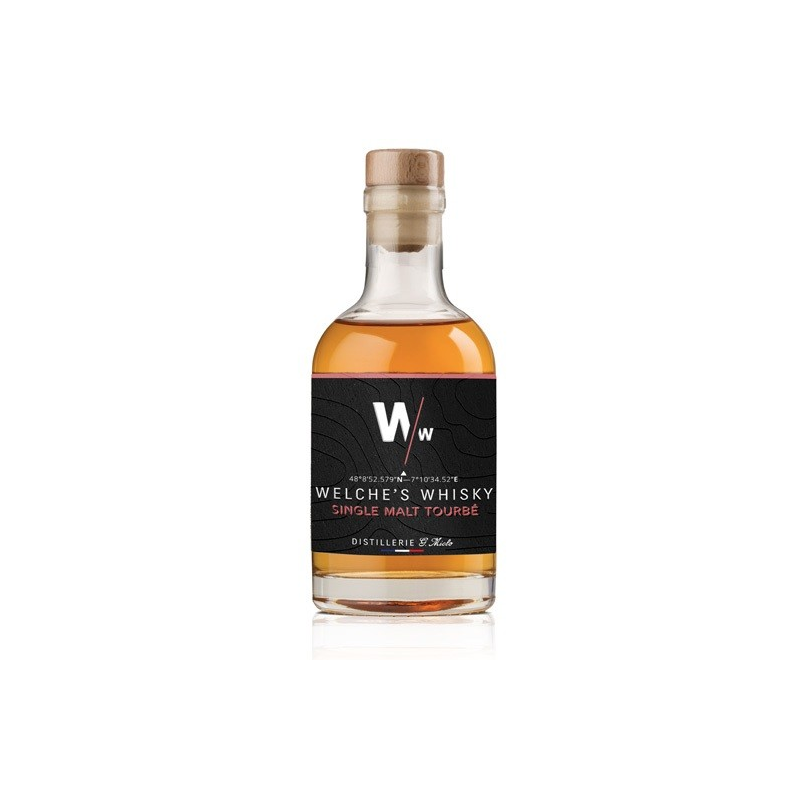 Welke's Naur Ma Whisky Single Malt Tourbé Alsace 20cl 46° - Achat en ligne