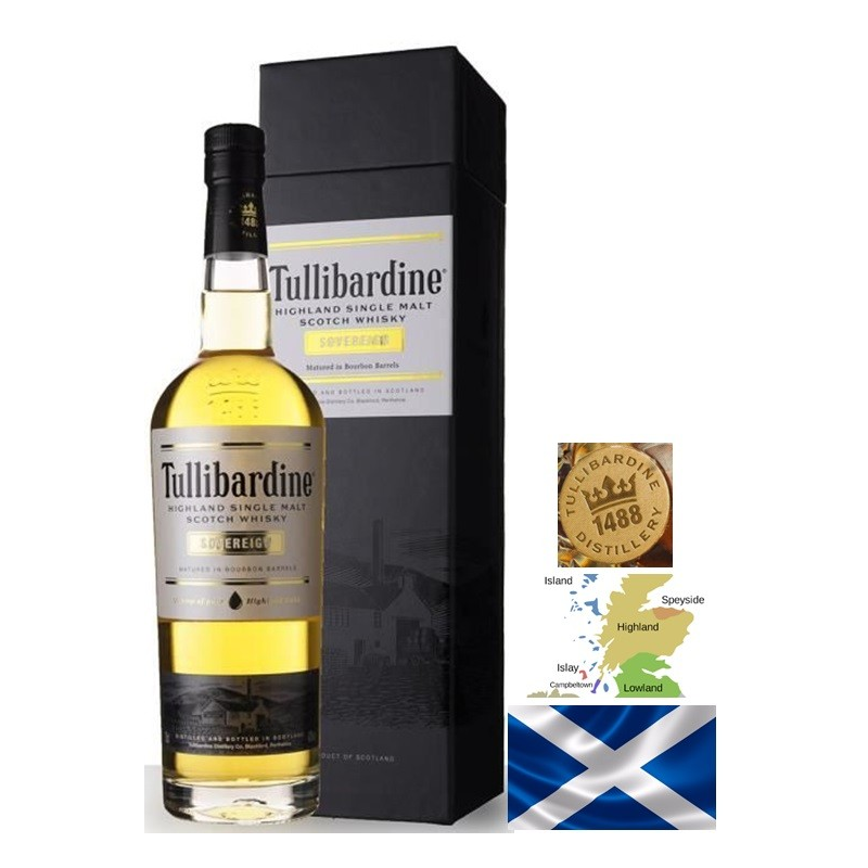 Tullibardine Sovereign Single Malt Highlands 70 cl 43° - Whisky Haut de Gamme