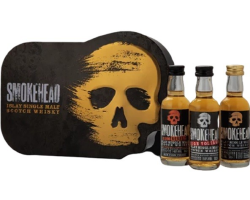Coffret Smokehead Single Malt Whisky Tête de Mort 15cl 49°