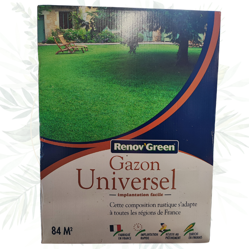 Gazon universel 3Kg - Pelouse dense et résistante