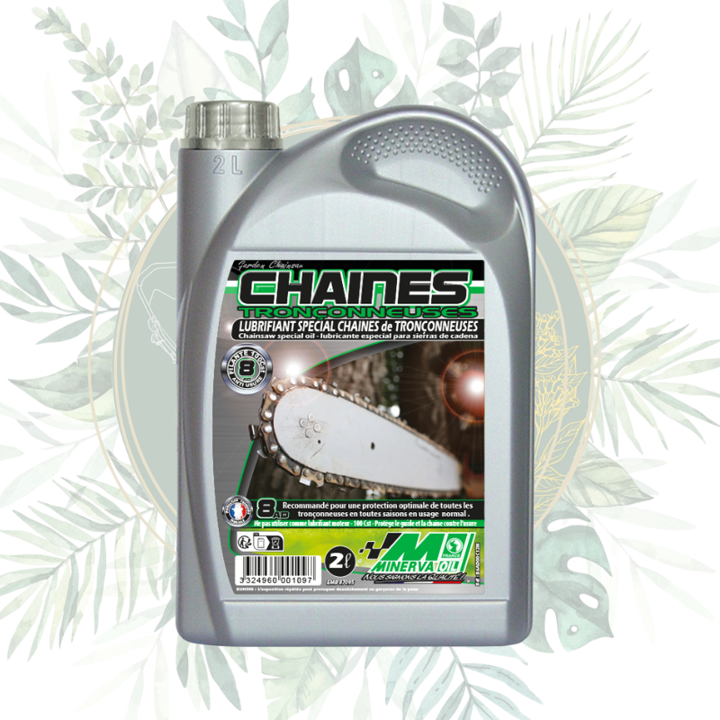 Huile de chaîne pour tronçonneuse - Performance et Protection