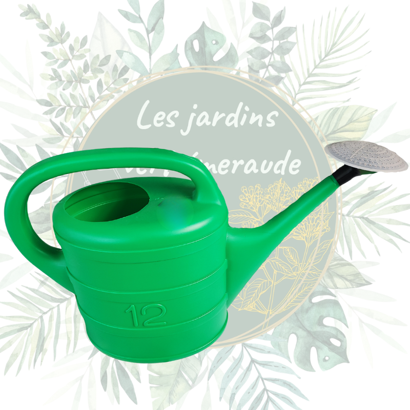 Arrosoir 12L en polyéthylène robuste pour un arrosage efficace