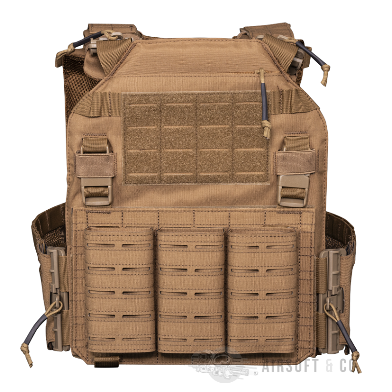 Gilet porte-plaques QD TACTICAL OPS Coyote Brown - Équipement Sportif