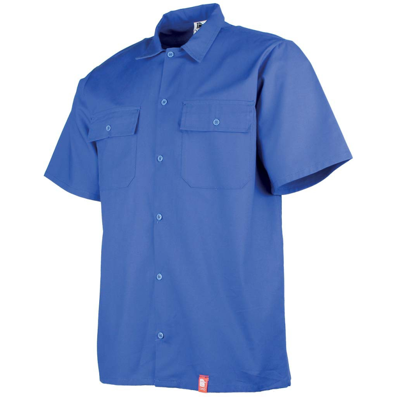 Chemise de travail manches courtes bleu Atelier DMD - Confort et qualité