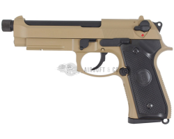 Pistolet airsoft KJW M9A1 GBB (FDE) - Équipement Sportif de qualité