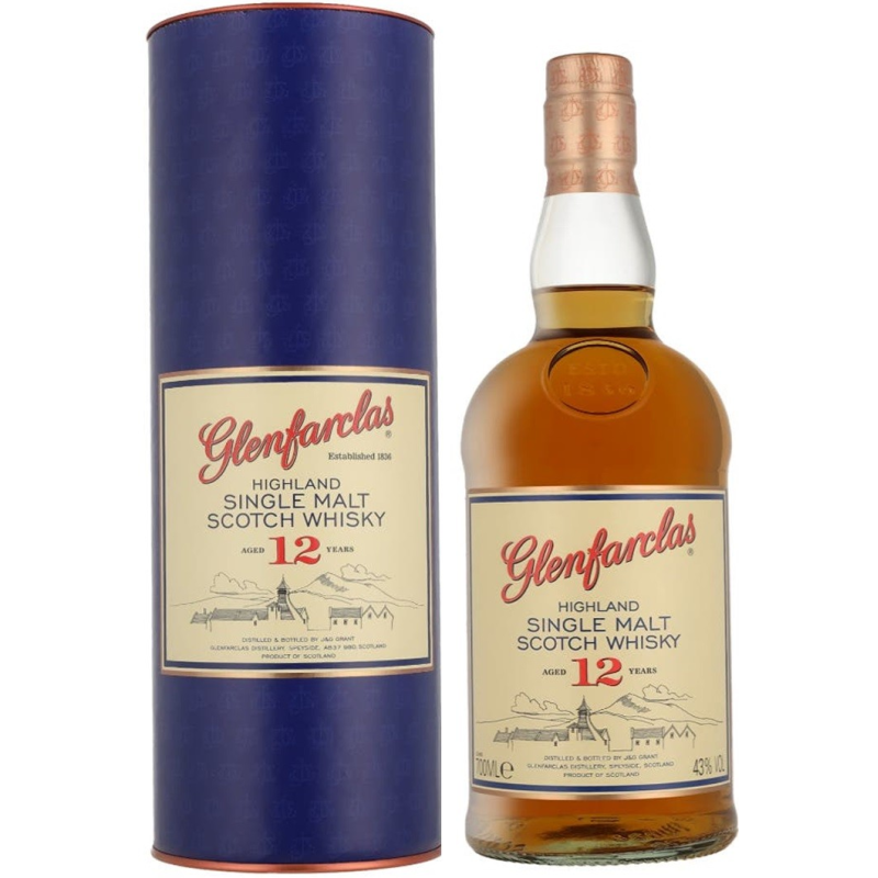 Glenfarclas 12 ans single malt whisky - 70 cl 43°