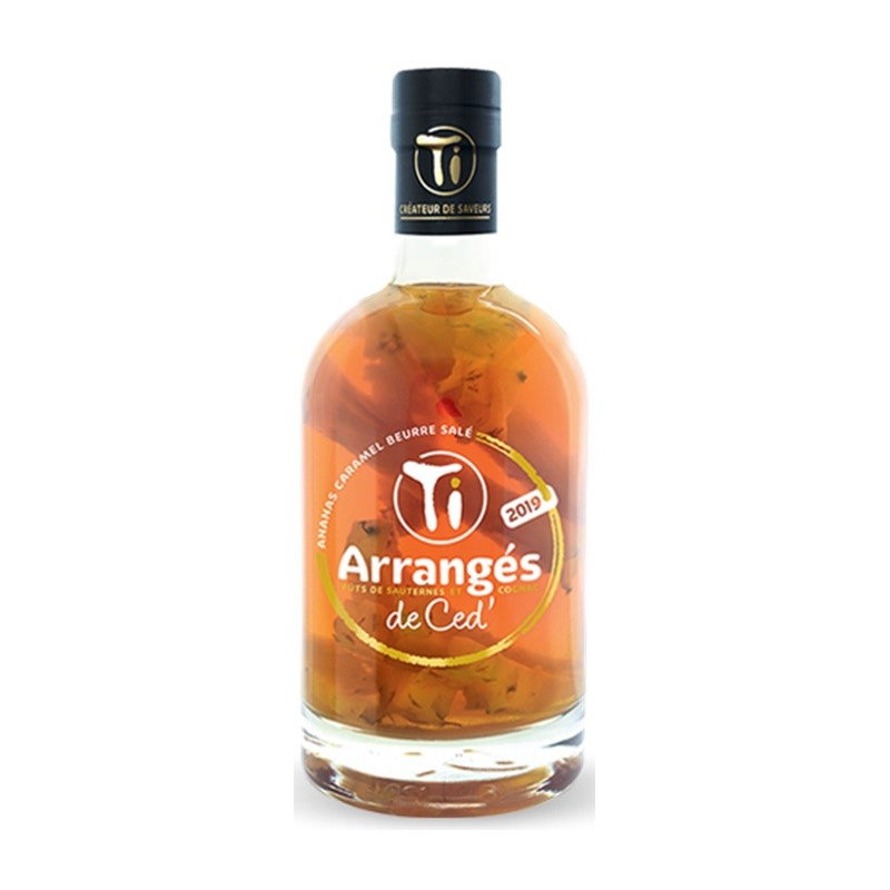 Ananas caramel salé Ti Arrangé de Ced 70 cl 32° - Liqueur haut de gamme