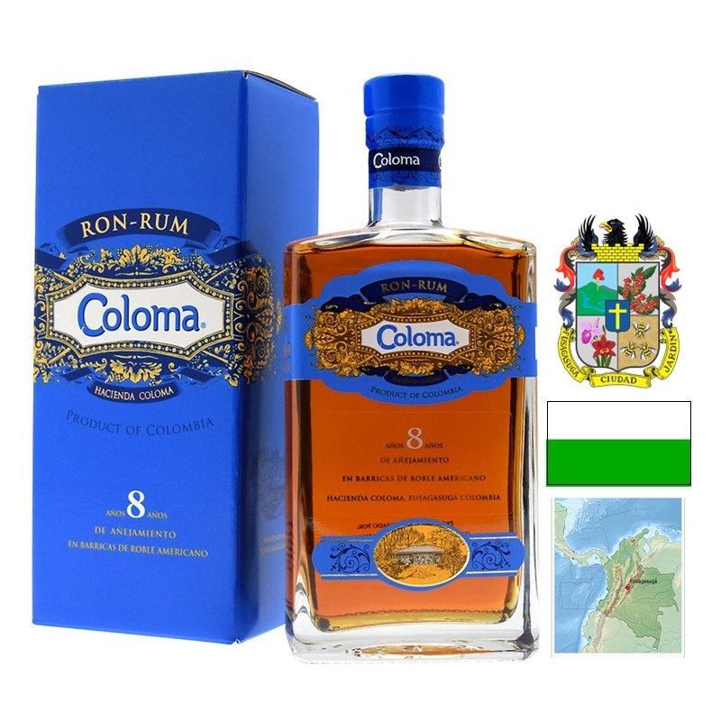 Rhum COLOMA 8 ans - Colombie 70 cl 40° | Rhum de qualité